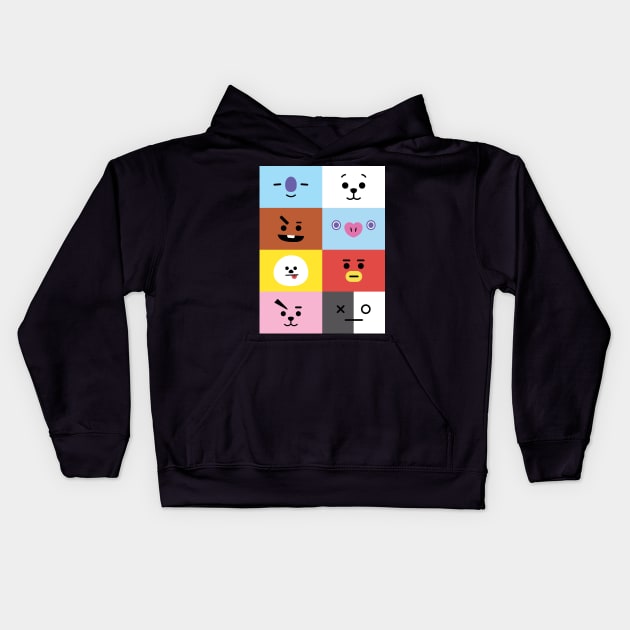 BT21 ALL-IN-ONE Kids Hoodie by YoshFridays